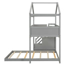House Style Bunk Bed With Storage Staircase And board
