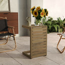 Aluminum Outdoor C-Shaped Side Table for Patio by HouseOfZazla