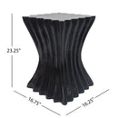 Outdoor Side Table, Wave Design End Table