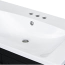 30' Black Bathroom Vanity with Single Sink, Combo Cabinet Undermount Sink, Bathroom Storage Cabinet with 2 Doors and a Drawer, Soft Closing, Multifunctional Storage, Solid Wood Frame