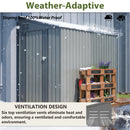 4x7 Foot Lean-To Shed in Olive by HouseOfZazla