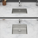 Modern Undermount Stainless Steel Kitchen Sink 16 Gauge, Deep Single Bowl