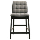 Hamlyn 5-piece Round Wood Counter Height Dining Set Grey and Black