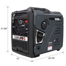 Super Quiet Inverter Generator 5.5Kw Portable Dual Fuel Electric & Remote Start Aluminium by HouseOfZazla