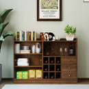 Sideboard with 2 Sliding Striped Glass Doors by HouseOfZazla
