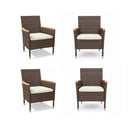 4 Piece All-Weather Patio Dining Chair Set by HouseOfZazla