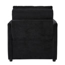Upholstered Convertible Sleeper Sofa With 5 Position Backrest, Side Pockets, Storage by HouseOfZazla