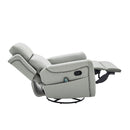 Manual Recliner Swivel Rocking Chair With 8-Point Massage and Heating