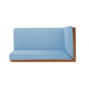Brava X-Back 4-Piece Sofa Set, Blue by HouseOfZazla