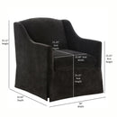 Luisa - Skirted Swivel Accent Chair