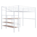 Loft Bed With Desk And Lateral Storage Ladder by Unique Piece Furniture