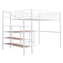 Loft Bed With Desk And Lateral Storage Ladder by HouseOfZazla