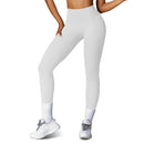 Women\'s High Waist Workout Leggings Tummy Control Compression Yoga Tight Pants Gym Pants Athletic Running Leggings with 25In Inseam No Front Seam