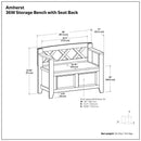 Amherst - Small Transitional Entryway Storage Bench by Unique Piece Furniture