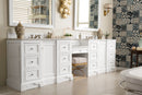 James Martin De Soto 118" Double Bathroom Vanity, Bright White