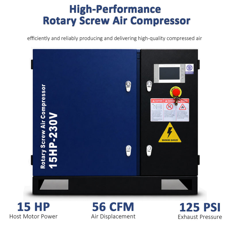 15HP Rotary Screw Air Compressor, photo 2 of 10