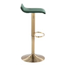 Ale - Contemporary Adjustable Height Barstool With Swivel With Oval Footrest (Set of 2) by HouseOfZazla
