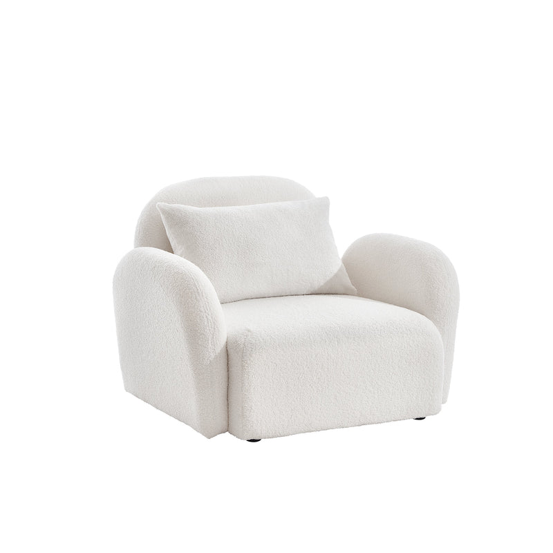 Walker Edison | Teddy Lazy Accent Chair