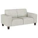 Xana - 2 Piece Upholstered Track Arm Sofa Set - Greige by HouseOfZazla
