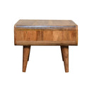 Solid Wood Media Unit, Open Slot, Oak-ish