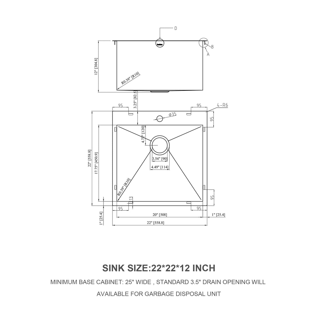 Stainless Steel Drop In Kitchen Sink, Topmount, photo 14 of 40