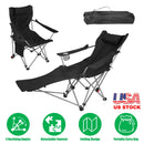 Reclining Camping Chair with Footrest – 4-Position Adjustable