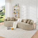 4 Seater Curved Cloud Sectional Sofa by HouseOfZazla