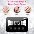 120W LED UV Nail Lamp with 3 Timer Setting Auto Sensor Rechargeable LED Gel Nail Dryer for Fingernail and Toenail Fast Polish Curing for Salon Home Pr