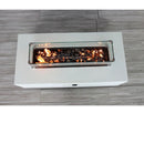 Rectangular Propane Fire Pit Table With Fiber Reinforcement And Adjustable Flame Control - Gray by HouseOfZazla