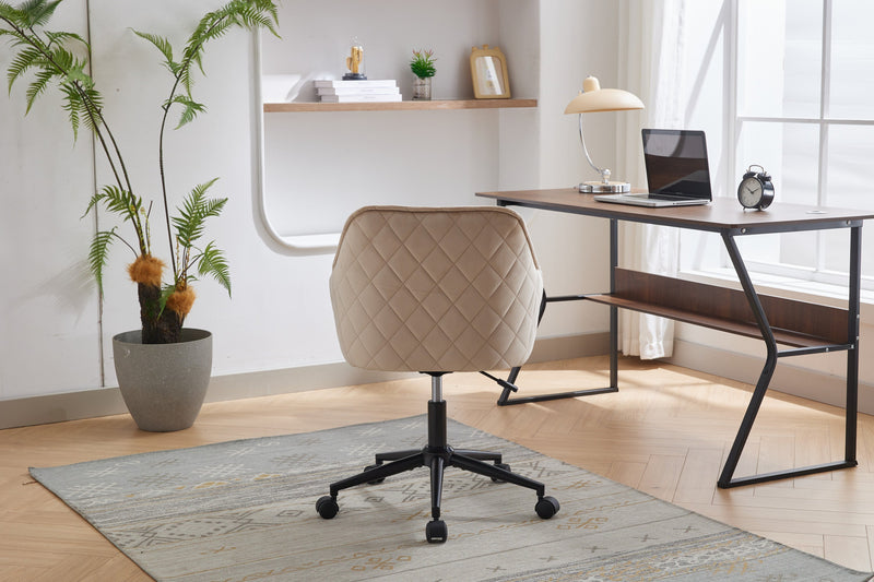 Walker Edison | Quilted Velvet Office Desk Chair