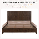 Platform Bed Frame With Tall Headboard by HouseOfZazla