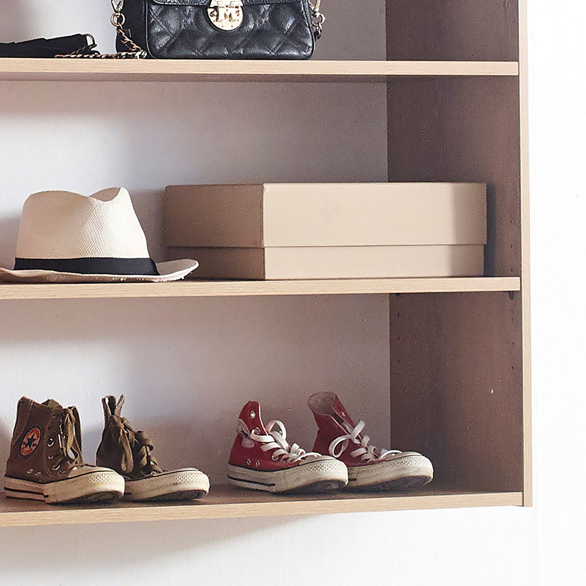 Devi - Wall Mounted Wood Closet System With Modular Design And Ample Storage, photo 5 of 16