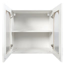 Wall Cabinet with Arched Glass Door and Adjustable Shelves by HouseOfZazla