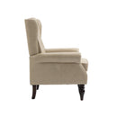 Modern Accent Chair Lounge Chair with Sturdy Wood Legs in Camel PU Leather