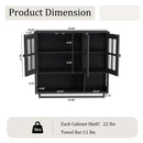 3 Door Wall Cabinet With Glass Door And Towel Bar by HouseOfZazla