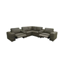 Upholstered Large Arms Sectional With Recliner Seats by Unique Piece Furniture