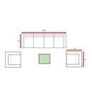 Stylish Entertainment Sectional Set, Outdoor Living