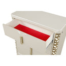 Cinderella - Chest With LED Accents And 5 Storage Drawers - Beige by HouseOfZazla