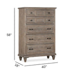 Lancaster - Drawer Chest - Dovetail Gray