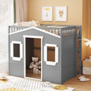 Elegant House Loft Bed With Ladder