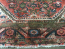 5' 6" X 10' Antique Handmade India Floral Oriental Wool Rug Veg Dyes Red Nice