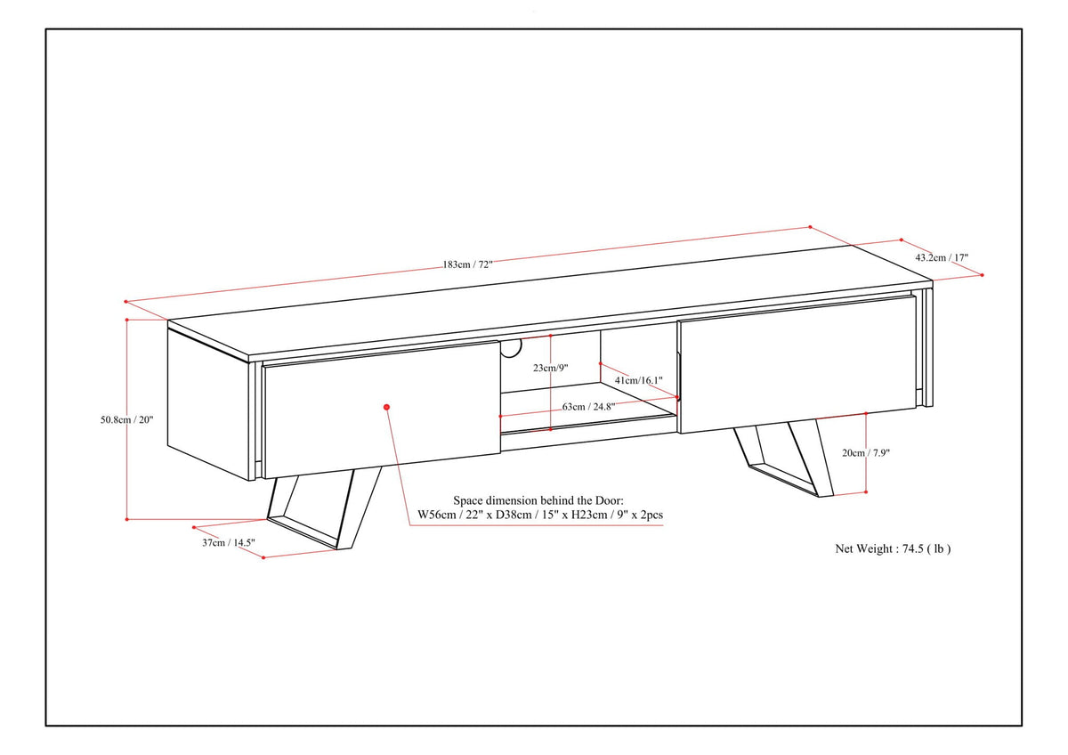 Lowry - Handcrafted TV Media Stand, photo 9 of 30