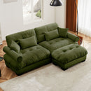 Super Comfort Oversized Modular Sectional Sofa With Movable Ottoman by HouseOfZazla