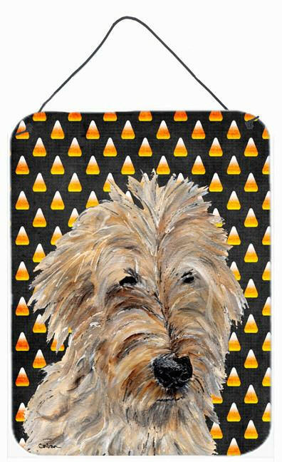 Golden Doodle 2 Candy Corn Halloween Wall or Door Hanging Prints SC9667DS1216