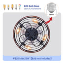 20'' Mounting Type Caged Ceiling Fan with Lights and Remote Control by HouseOfZazla