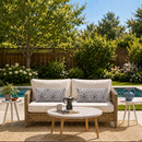 2 Pack Outdoor Lumbar Pillow Covers