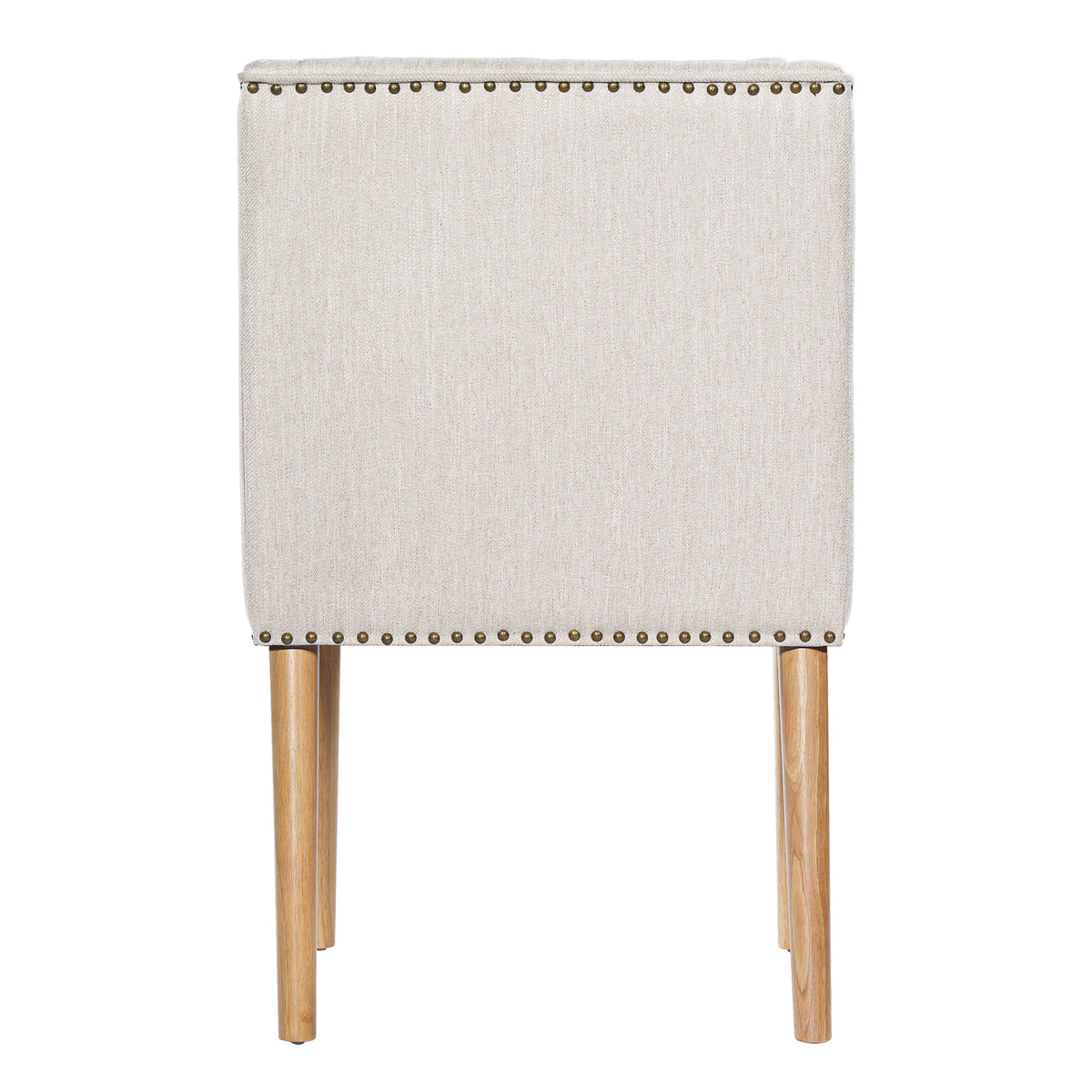 Light Luxury Rivet Upholstered Dining Chair Set of 2, photo 8 of 10