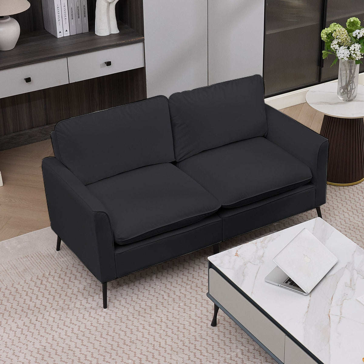 Upholstered Loveseat, For Living Room, photo 16 of 40