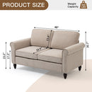 Loveseat Sofa, Mid-Century Modern Couches For Living Room, Button Tufted Sofa by HouseOfZazla
