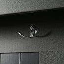 5-in-1 Entryway Bench with Shutter-shaped doors, Coat Rack, Cushion and 4 Sturdy Hooks, 47.2" Wide Hall Tree with Storage Bench for Hallway, Entryway, Living Room